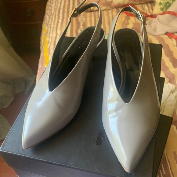 Tibi Shoes - Tibi polished calf slingback pump in color “cement”. Size EU 40, US 9.5. $40